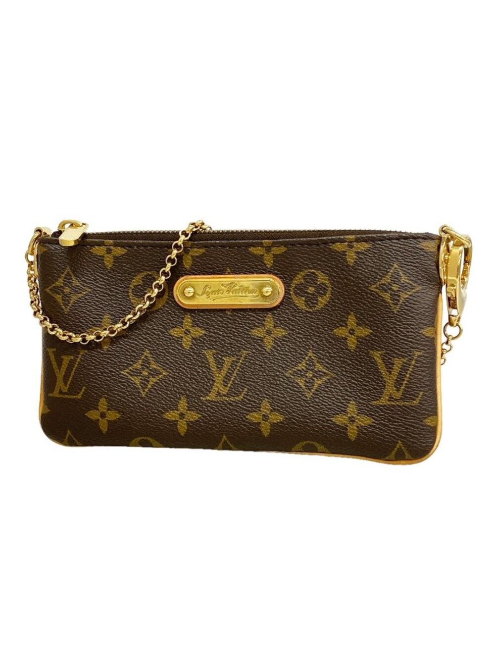 Louis Vuitton Pouch Monogram Pochette Mila MM Brown